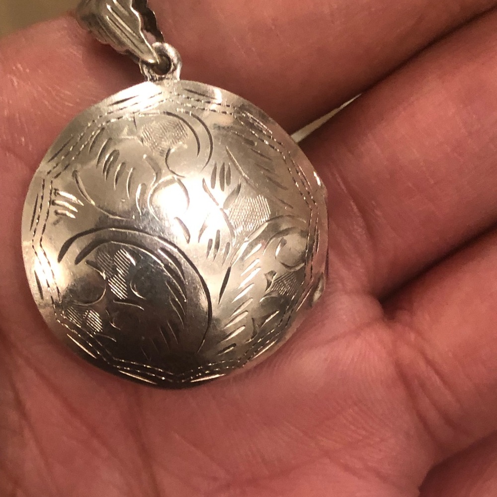 Sterling Silver Pendant with Photograph Holder